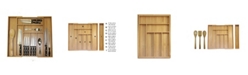 Oceanstar 5-Piece Bamboo Expandable Drawer Utensil Organizer Set
